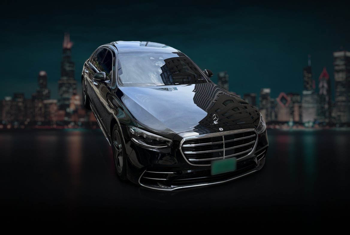 Mercedes S-Class black car Chicago